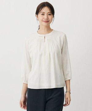  プロビスストライプ＆チェック カットソー