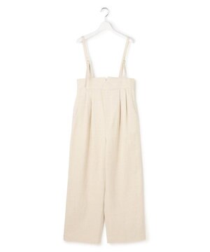  【GOLD LABEL】GIOTEXリネンスパーク サスペンダー付 タックパンツ