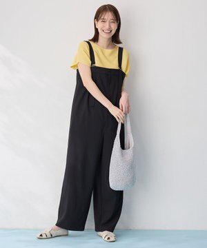 イージーケアライトストレッチサロペット