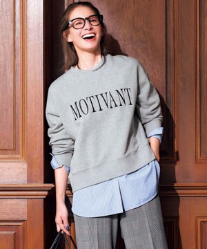 ハイストレッチ ロゴスウェット