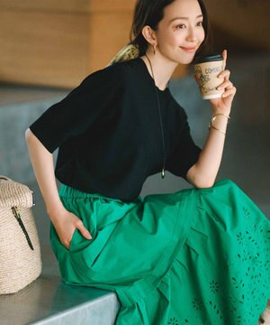  【洗える】レーヨンポリエステルストレッチ ドルマン ニット