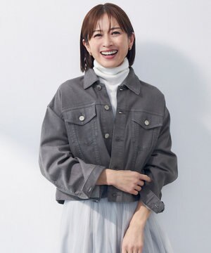  【洗える】ウスカルデニム襟付き ジャケット