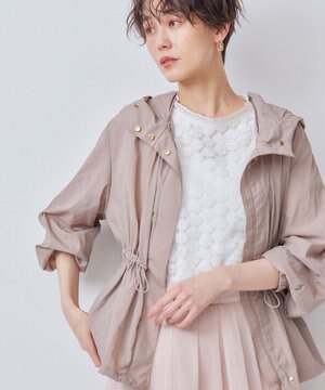 【撥水・WEB限定】ギャザーフード パッカブルブルゾン