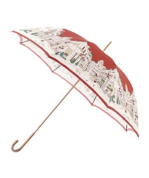  【日本製】ダックス (DAKS) 長傘 街並みカラープリント