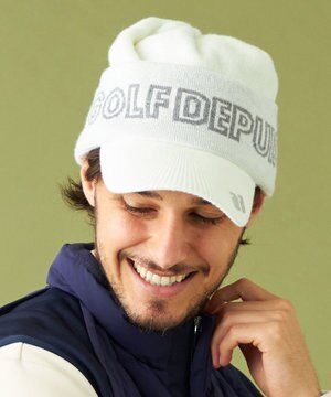  【MEN】ツバ付きニット キャップ