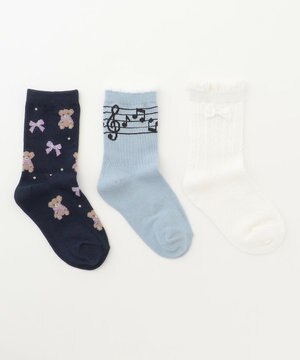  【3点セット】ソックス (スクール)