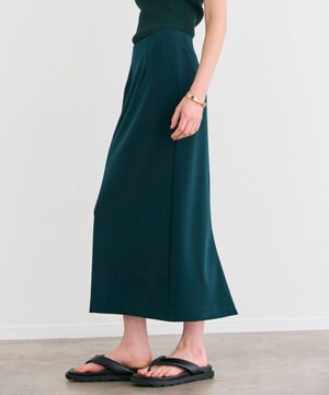  【洗える】ALTHEA / ダンボールジャージーハイウエストIラインスカート