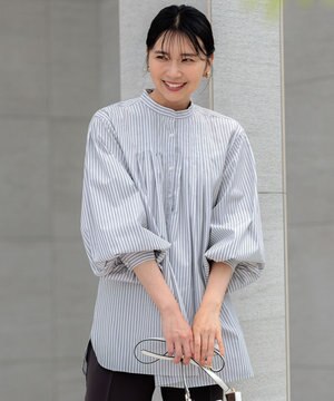  【洗える】CANCLINI ボリュームデザイン ブラウス