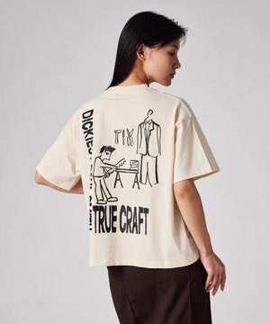  Dickies(R)× PS Paul Smith バックプリント 半袖Tシャツ