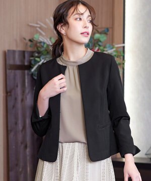  【ダブルクロス】ノーカラージャケット