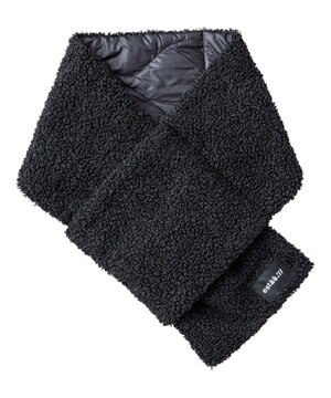  estaa ダウンマフラー 無地ボア／手洗い可／ポケッタブル