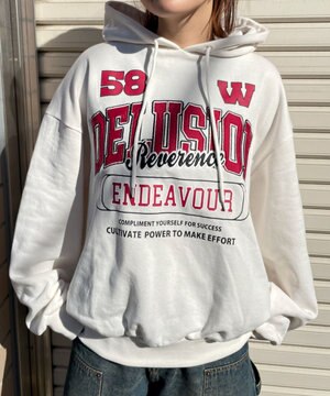  ロゴビッグプルパーカー