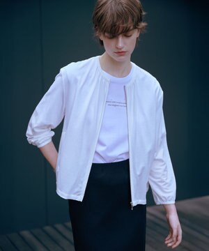 【接触冷感・洗える】シアー ブルゾン