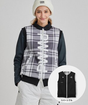  【WOMEN】リバーシブル カジユアルベスト