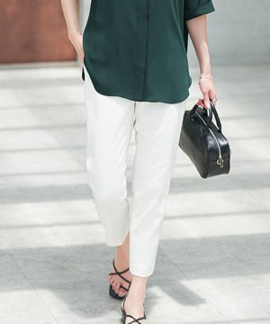  【接触冷感・UVカット・透け防止・吸水速乾・洗える】 シェルタリングドライオックス スティックパンツ