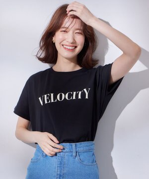  ドルマンスリーブロゴTシャツ