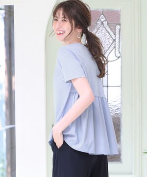  【WEB・一部店舗限定】サテンコンビ プルオーバー