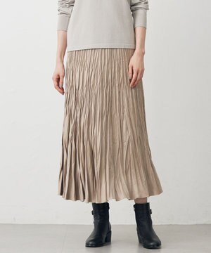 ライトマイクロスエード プリーツ スカート