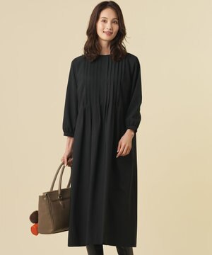  【人気・お呼ばれ・一枚で着映え】ECO ウェザー ストレッチ ワンピース