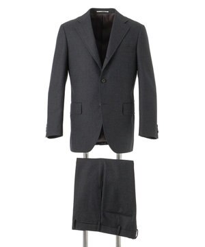  【定番】ペピンメリノ サキソニー スーツ / 総裏