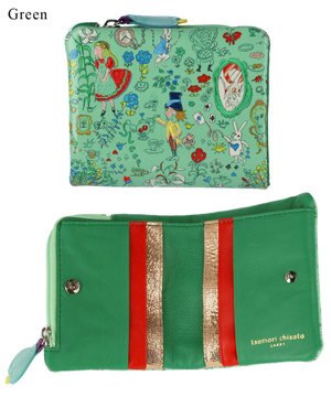  不思議の国のアリス 2つ折り財布 【使いやすい小銭入れ】