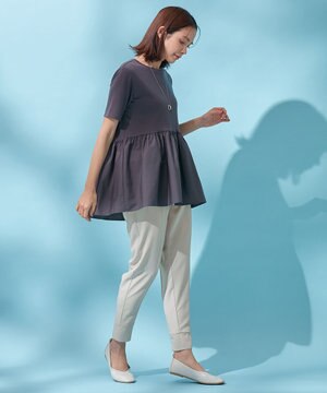  【洗濯機可能/ウエストゴム】楽映えショグパン