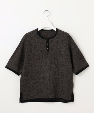  【PREMIUM KNIT COLLECTION】シャイニーミックスプルオーバー ニット