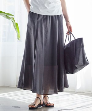  【SLOW/一部店舗限定】ブライトヴィンテージクロス スカート