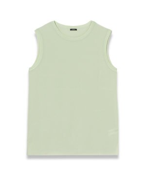  【洗える】クレープ ド ソワ　ノースリーブブラウス