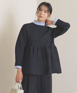 【VERY×UNFILOコラボ】2WAY ペプラムカーディガン