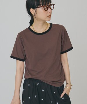  シアーベロアリンガーTシャツ