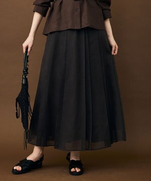  オーガンジープリーツ スカート