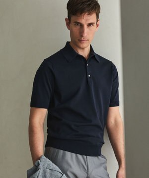  毎日の仕事着に【洗濯機可】テーラード DRESS BIZ ニットポロ