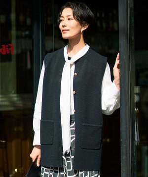 【カタログ掲載】ループボンディングニット ベスト