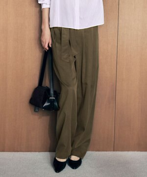  セルロースコットンチノコクーンシルエット パンツ