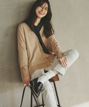  スタイルアップニット カーディガン