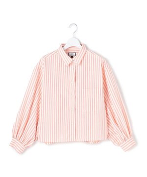  【WOMEN】ストライプショート ブラウス