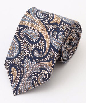  【イタリア生地・日本製】ビッグペイズリー ネクタイ