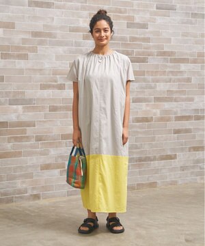  【WOMEN】バイカラー ワンピース