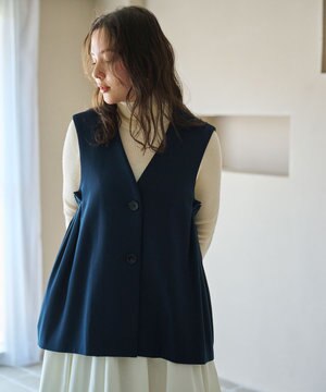  【セレモニーにも】〈亀恭子さんコラボ〉サイドギャザージレ