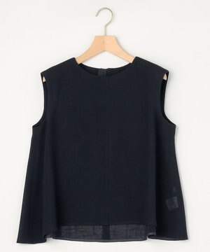  【先行予約】【WEB限定】メランジレノクロス 裾フレアブラウス