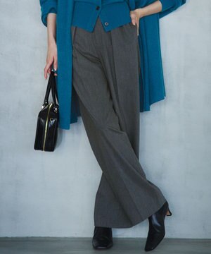 【CLASSY.11月号掲載/洗える】ドライ2WAYストレッチ ワイドパンツ