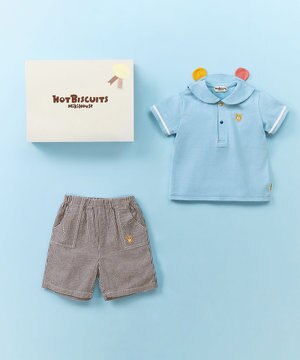  セーラーカラー半袖Tシャツ＆ハーフパンツギフトセット【BOX付き】