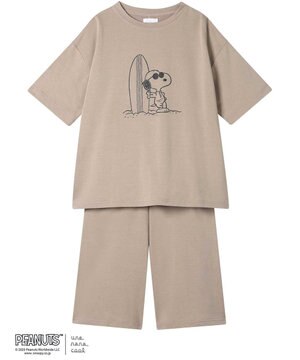  【綿混】やわらか天竺パジャマ PEANUTS × une nana cool