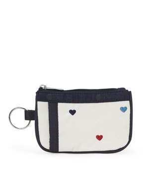  KEY CARD HOLDER/トリコロールハートエンブロイダリー