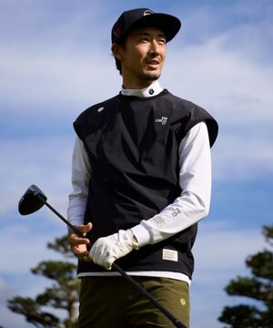  【撥水加工 / 小さくまとまる】【UNISEX】オーバーサイズ パッカブルベスト ゴルフウェア メンズ レディース