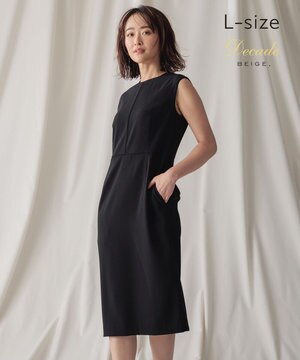  【L-size】CINDY / クルーネックドレス