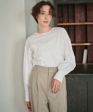 【ANSWER for シンプルベーシック】スリーブコンシャスブラウス