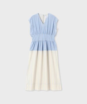  パネルストライプ ワンピース