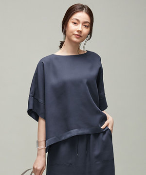 【マガジン掲載】Fluid Back Satin ブラウス(番号CK22)